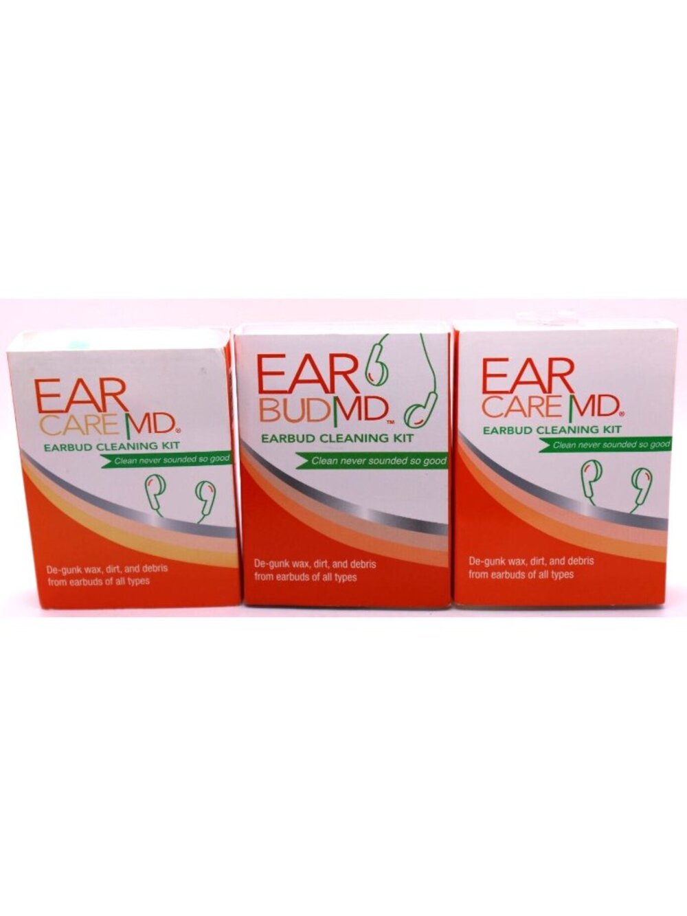 3X  Ear Care MD Earbud Headphone Cleaning Kit New Cleans ALL Types Of Earbuds